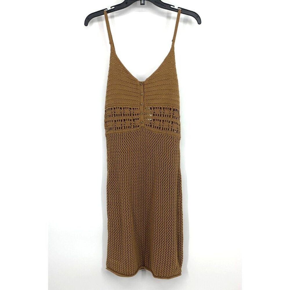 Aerie Dress Swim Cover Up Crochet Open Knit Sleeveless NWT